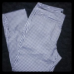 Roz & Ali Gingham pull on dress pants